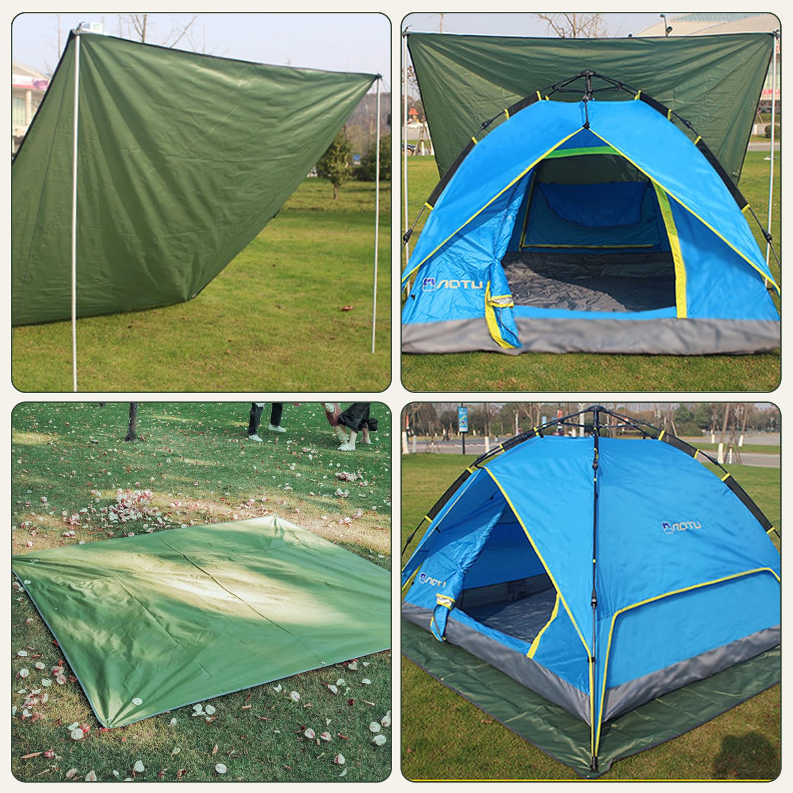 Dywan namiotowy 2,2 x 1,5 m, podkładka pod namiot