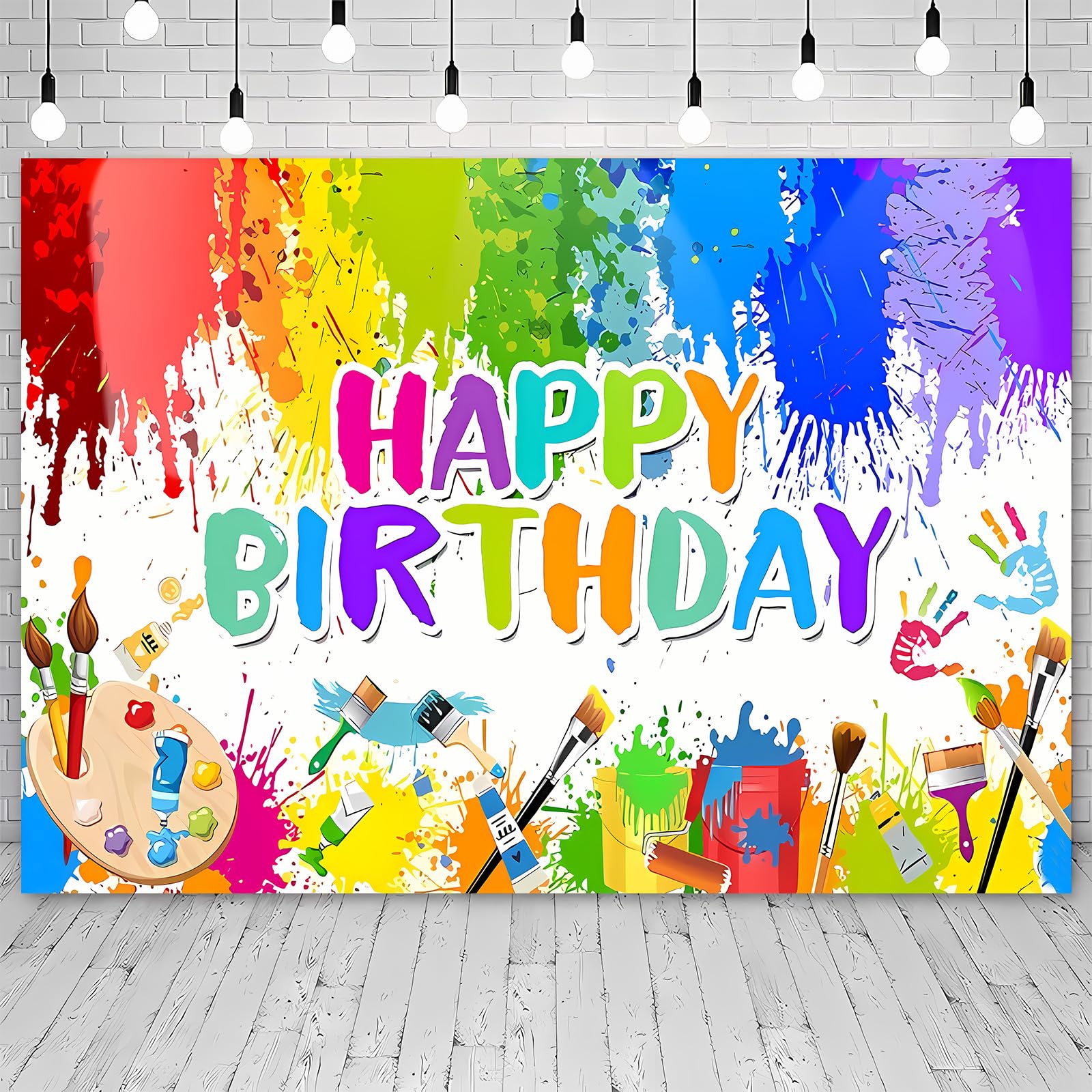 Graffiti Geburtstagsbanner – 2,1x1,5 M, Fotohintergrund Für Kinderparty