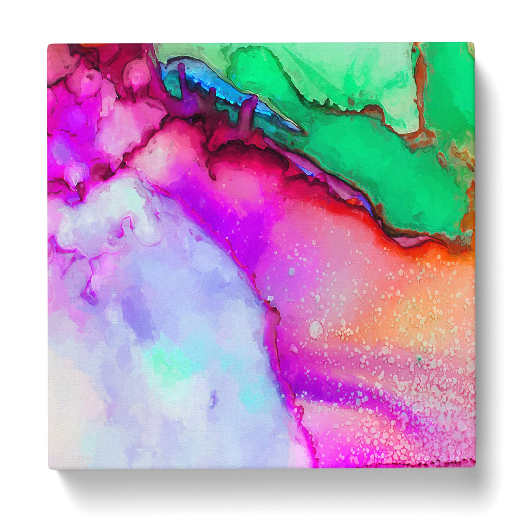 Ink Bliss Canvas Print, Mixed, 35L x 35W cm - Image 3