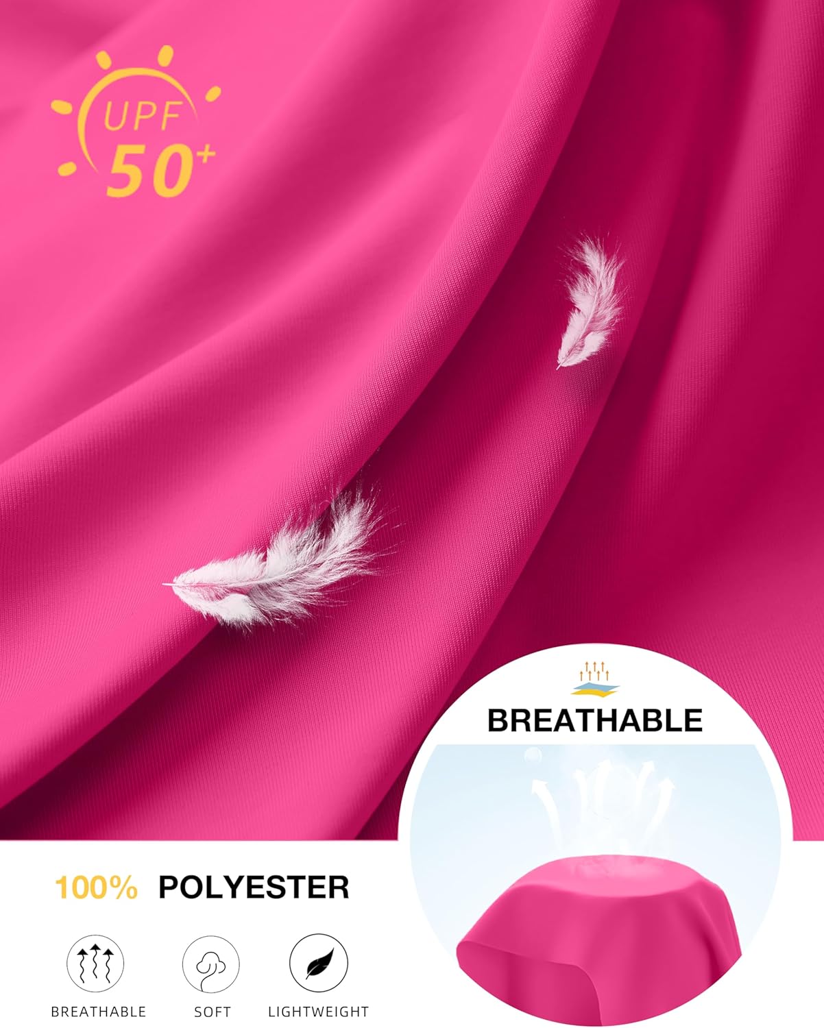 Soothfeel Women's Sun Shirts UPF 50+ UV Protection Lightweight Quick Dry SPF Long Sleeve Workout Hiking Tops Outdoor Clothing - Image 5