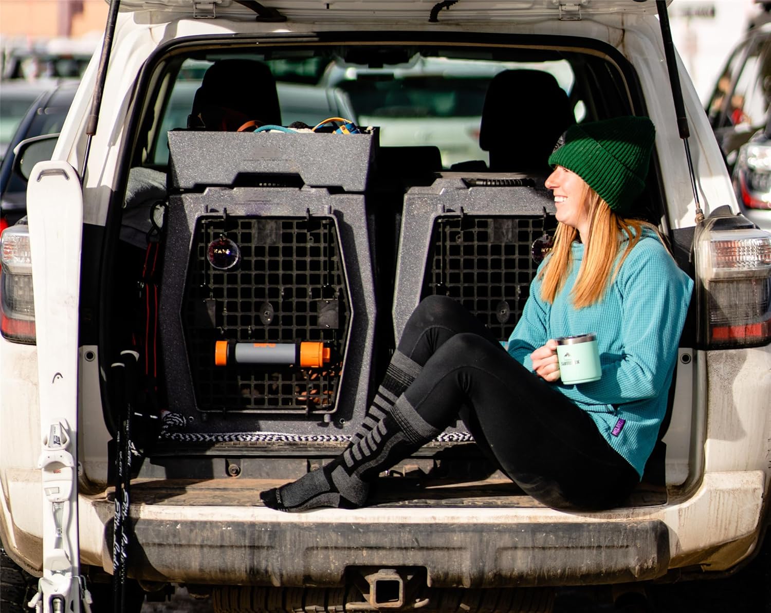 2-Pair Merino Wool Ski Socks, Made in USA Over-the-Calf Skiing and Snowboarding Socks for Men & Women (Ashland) - Image 2