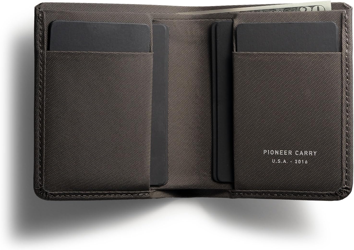 Pioneer Altitude Bifold Wallet, Slim RFID Blocking Card Holder Wallet for Men, Front Pocket Minimalist Wallet, Baby Ballistic Nylon, Holds 6+ Cards + Folded Bills, Robusta