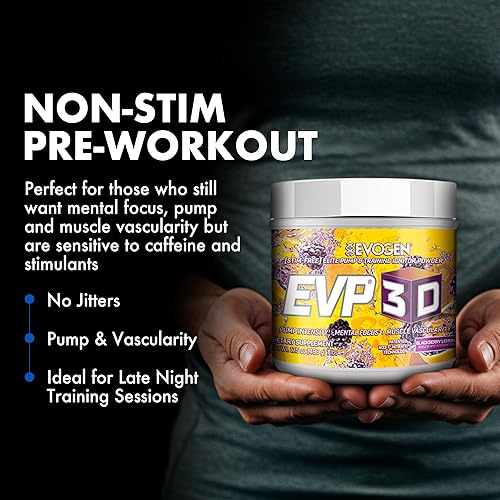 Miniatura 3 de Evogen EVP-3D  Encendedor de bomba de preentrenamiento extremo, nitrato de arginina, citrulina, beta-alanina, melena de león  BlackBerry Lemonade