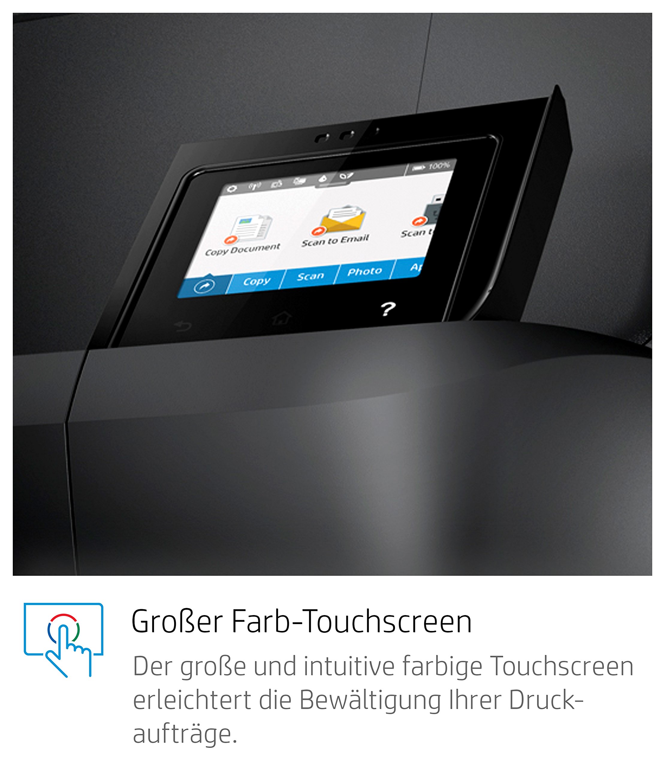 HP OfficeJet 250 mobiler Multifunktionsdrucker (Drucker Scanner, Kopierer, WLAN, ePrint, WiFi Direct, USB, 4800 x 1200 DPI) schwarz