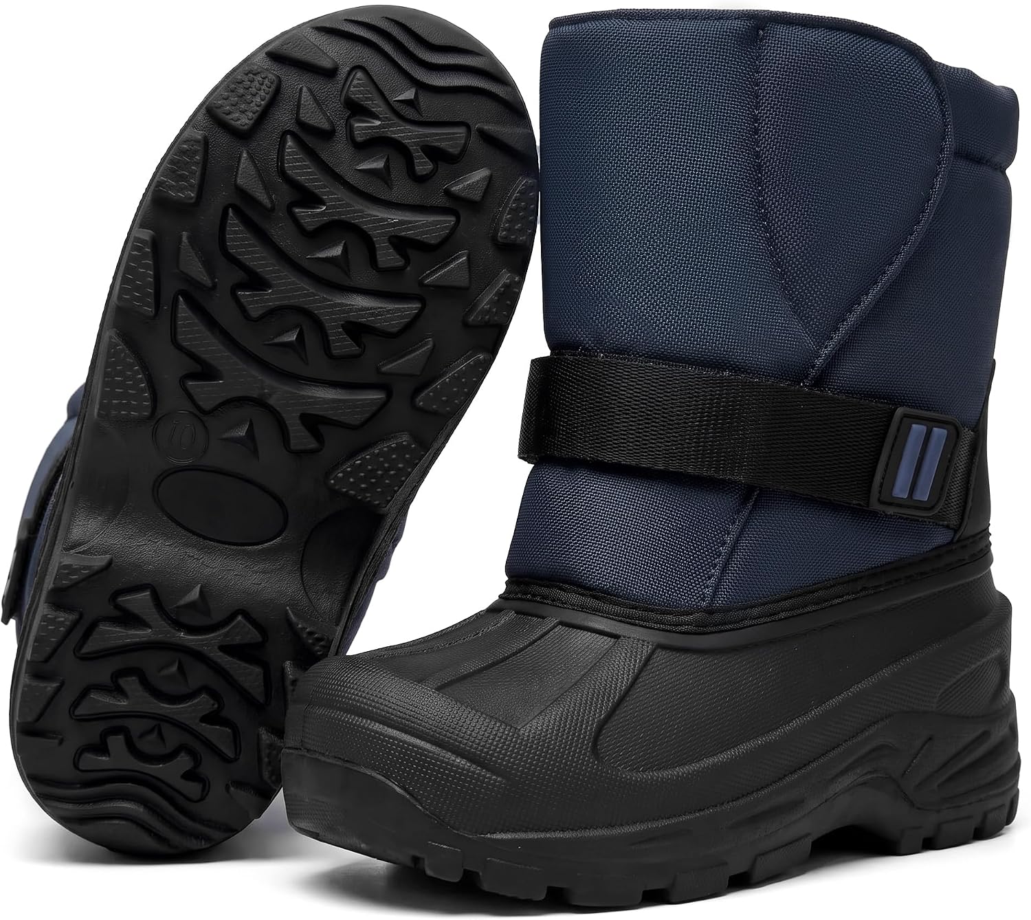 MORENDL Kids Winter Snow Boots Waterproof Boys Girls Faux Fur Toddler Boots
