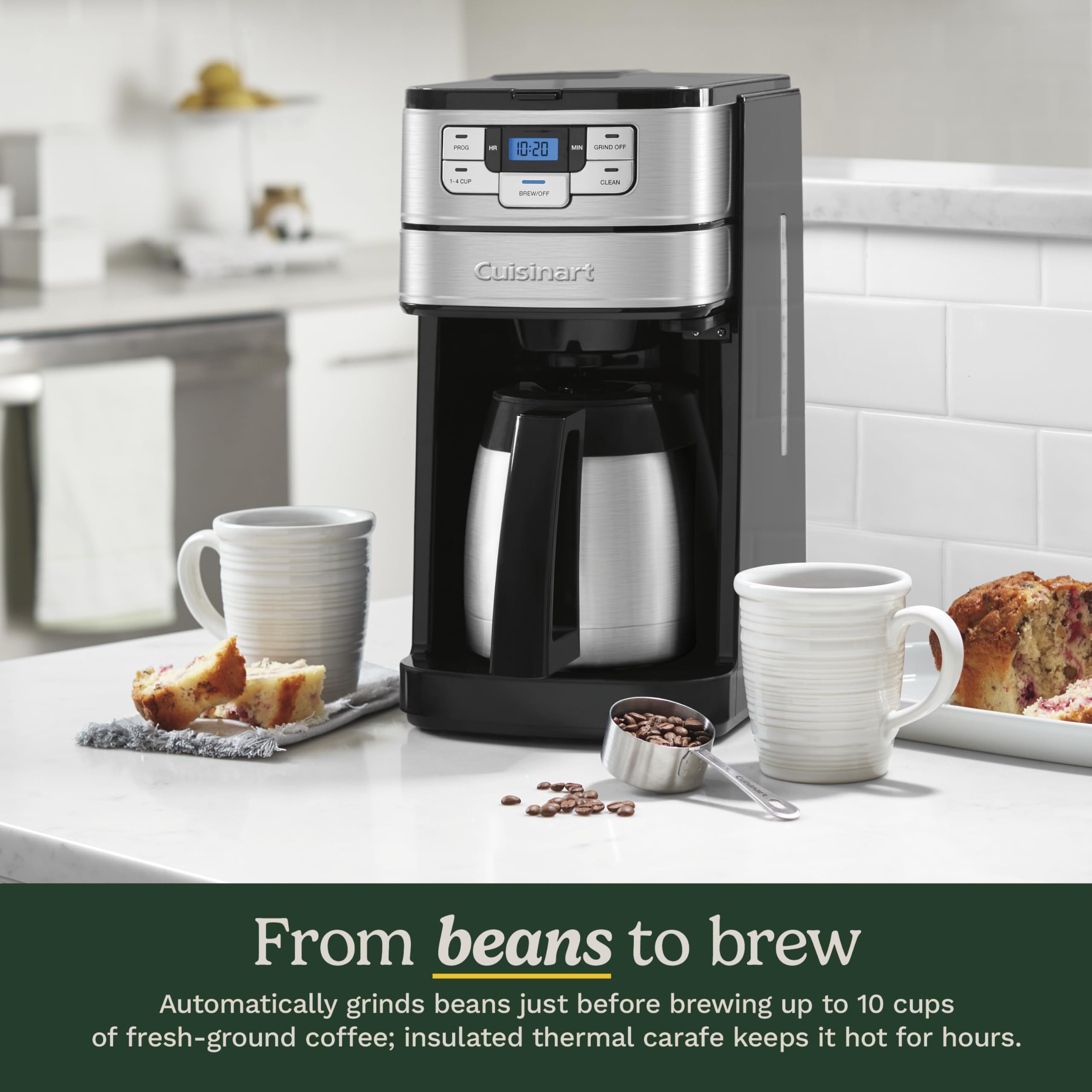 ★クイジナート　コーヒーメーカー　DGB-450PCJ　2024年製 Amazon | Cuisinart DGB-450 Automatic Grind & Brew 10-Cup Thermal
