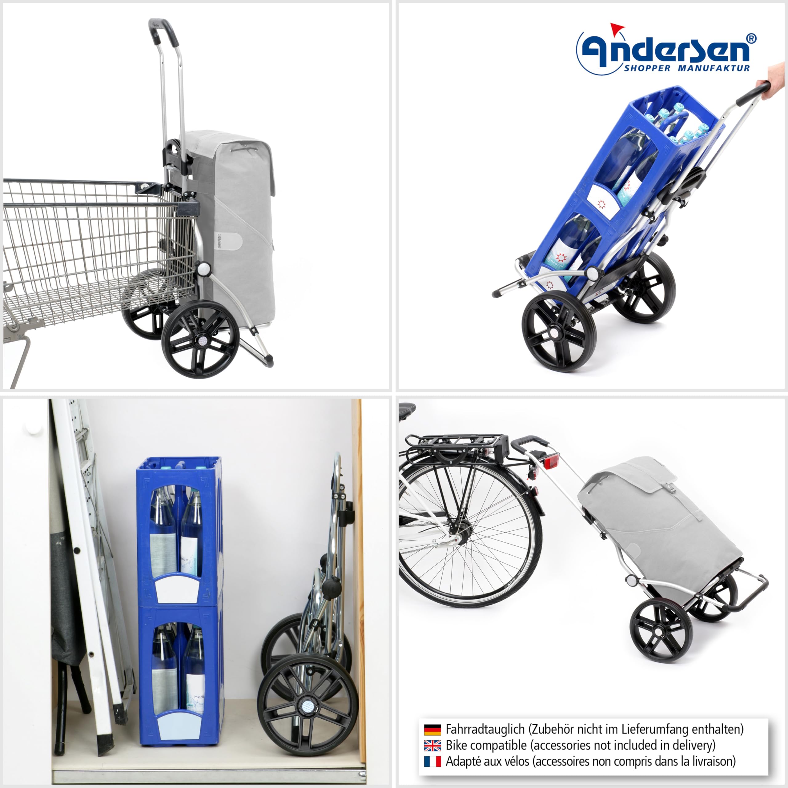 ANDERSEN Einkaufstrolley - Royal Shopper Senta 2.0 rot