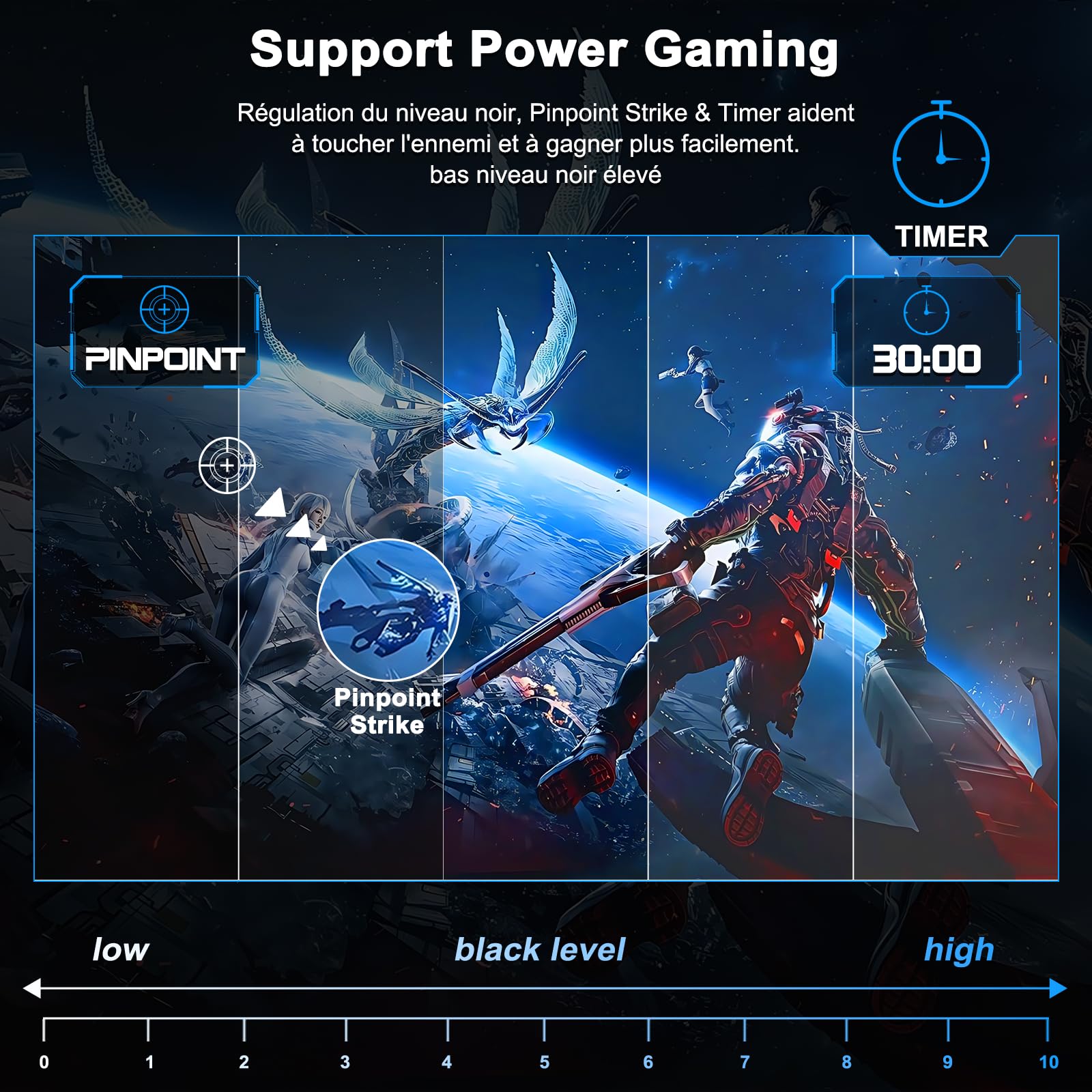 Minifire Ecran PC Gamer Incurvé 24 Pouces 160Hz FHD 1920x1080 1ms MPRT 110% sRGB 1500R Pied en métal Adaptive Sync VESA 100x100mm Inclinaison réglable HDMI2.0 DP1.4