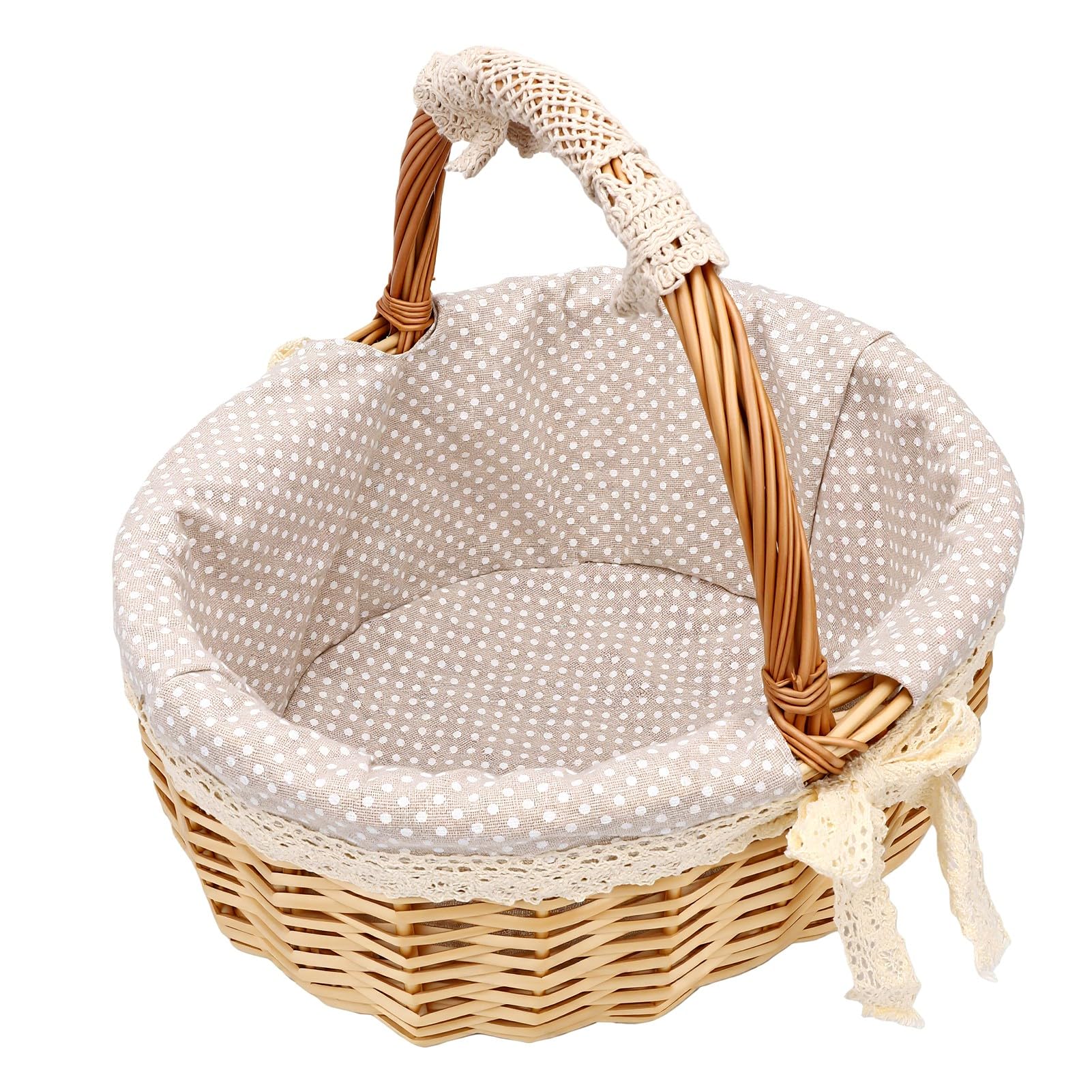 Handmade Flower Girl Basket, 12.6in (L 205-235)