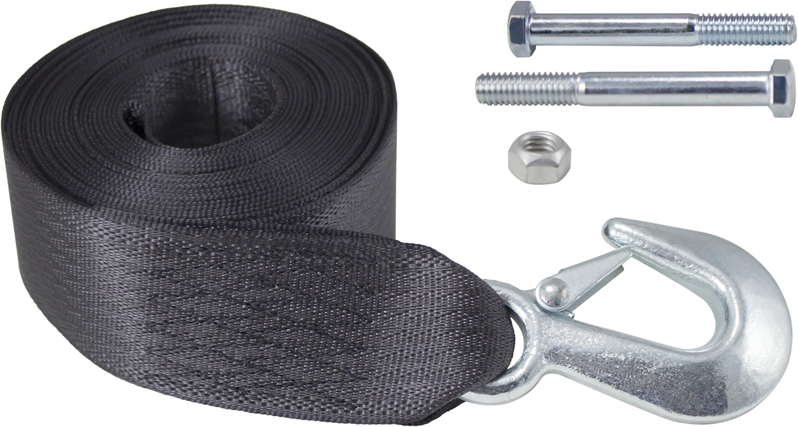 Boat Trailer Winch Strap - 2" X 20 Ft, Loop Ends, 4,000 Lbs Breaking Strength