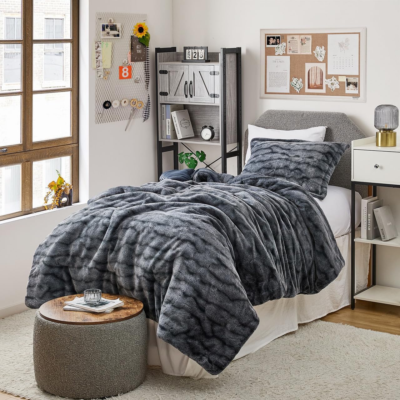 Coma Inducer Oceans Oversized King Comforter Set - Navy Current