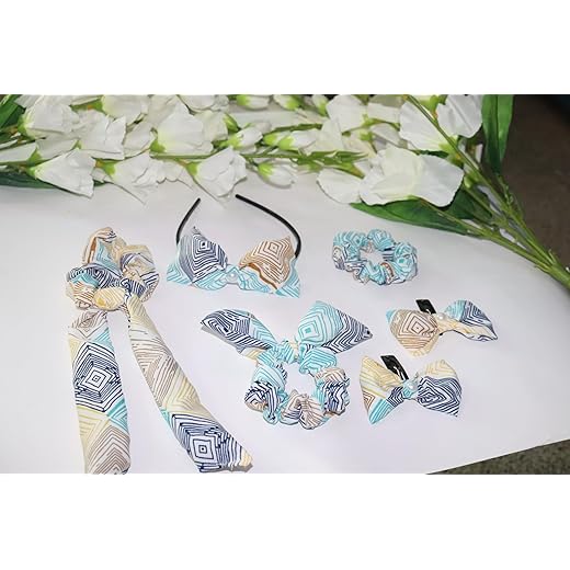 Floral Hair Clips & Headband Set