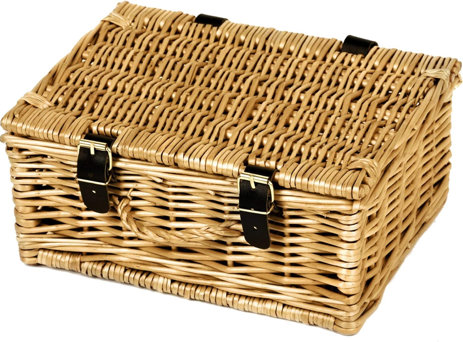 Wicker Hamper Basket (10 Inch) Hand Woven Gift Boxes Traditional Box