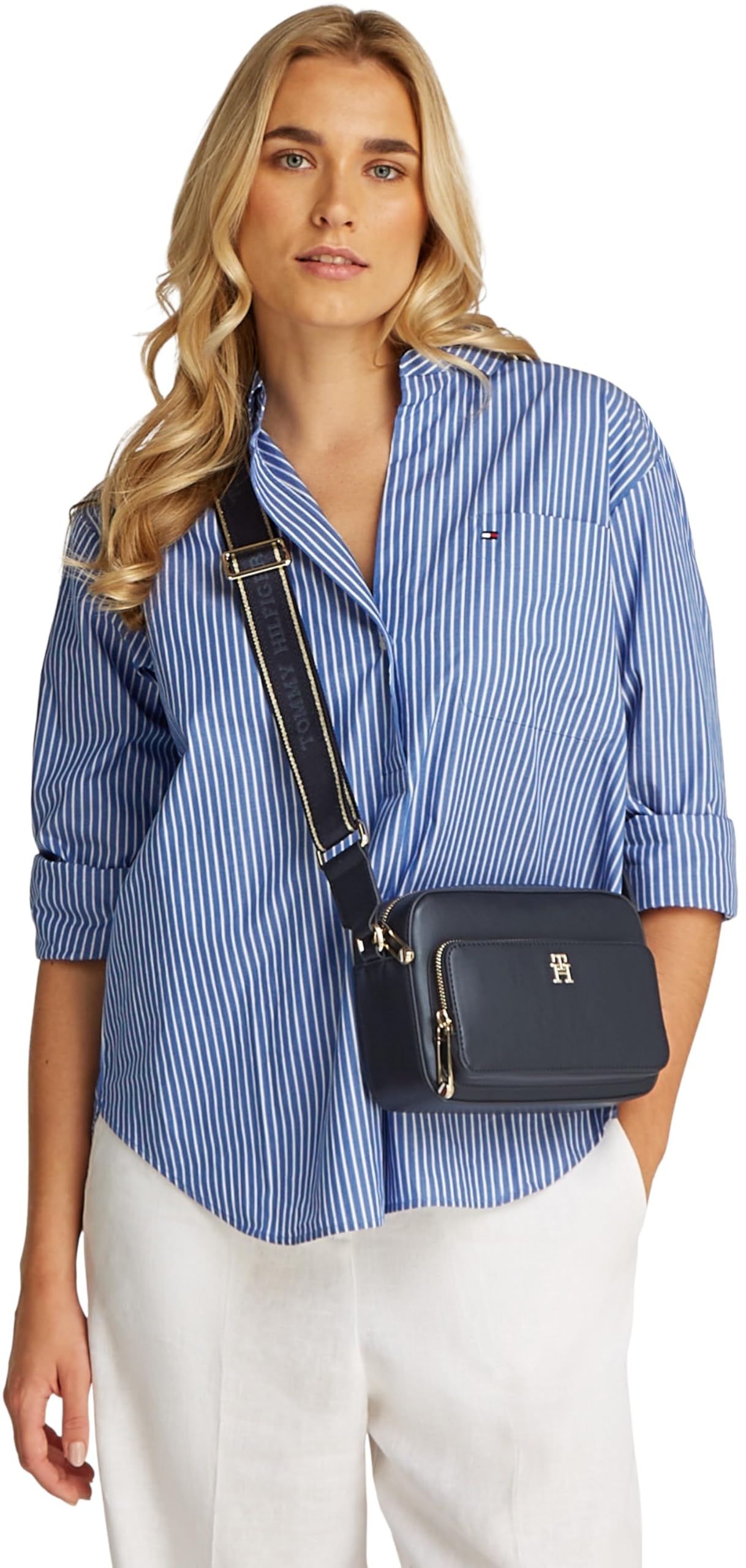 Tommy Hilfiger Sac à Bandoulière Femme Joy Camera Bag Large Bandoulière