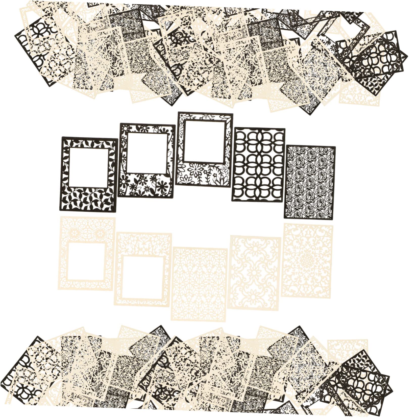 HOMSFOU 5 Set Decorativa per Scrapbooking Materiali Creativi per DIY per Decorazioni Fai da Te 40 Fogli*5
