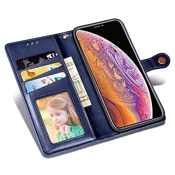 らくらくスマートフォン F-53E ネイビー　docomo ケース付き らくらくスマートフォン 富士通 F-53E docomo スマホケース