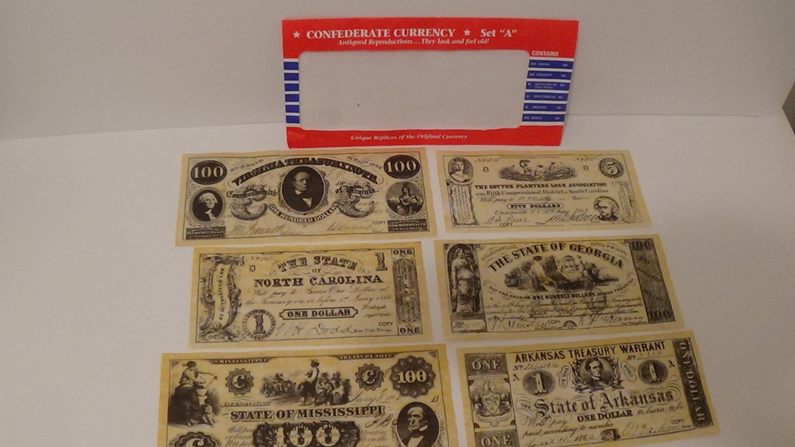 Snapklik.com : Confederate Currency Set A