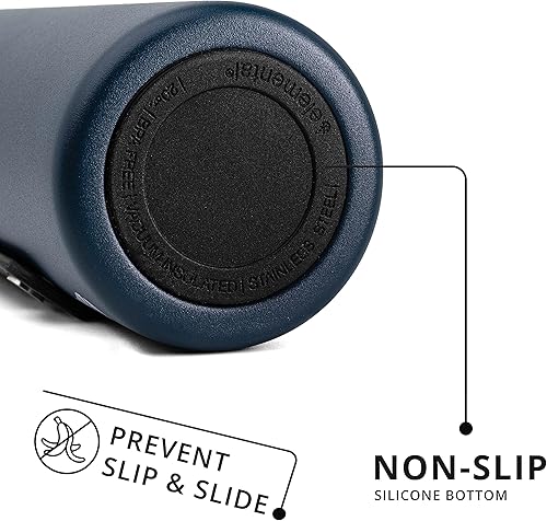 Miniatura 4 de Elemental Botella de agua icónica de acero inoxidable con pajilla, 32 onzas, a prueba de fugas, triple pared, aislada, para viajes y deportes,