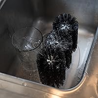 Vista 9 de Carlisle Sparta Limpia vasos triple con mango plástico, 8", Negro, 1