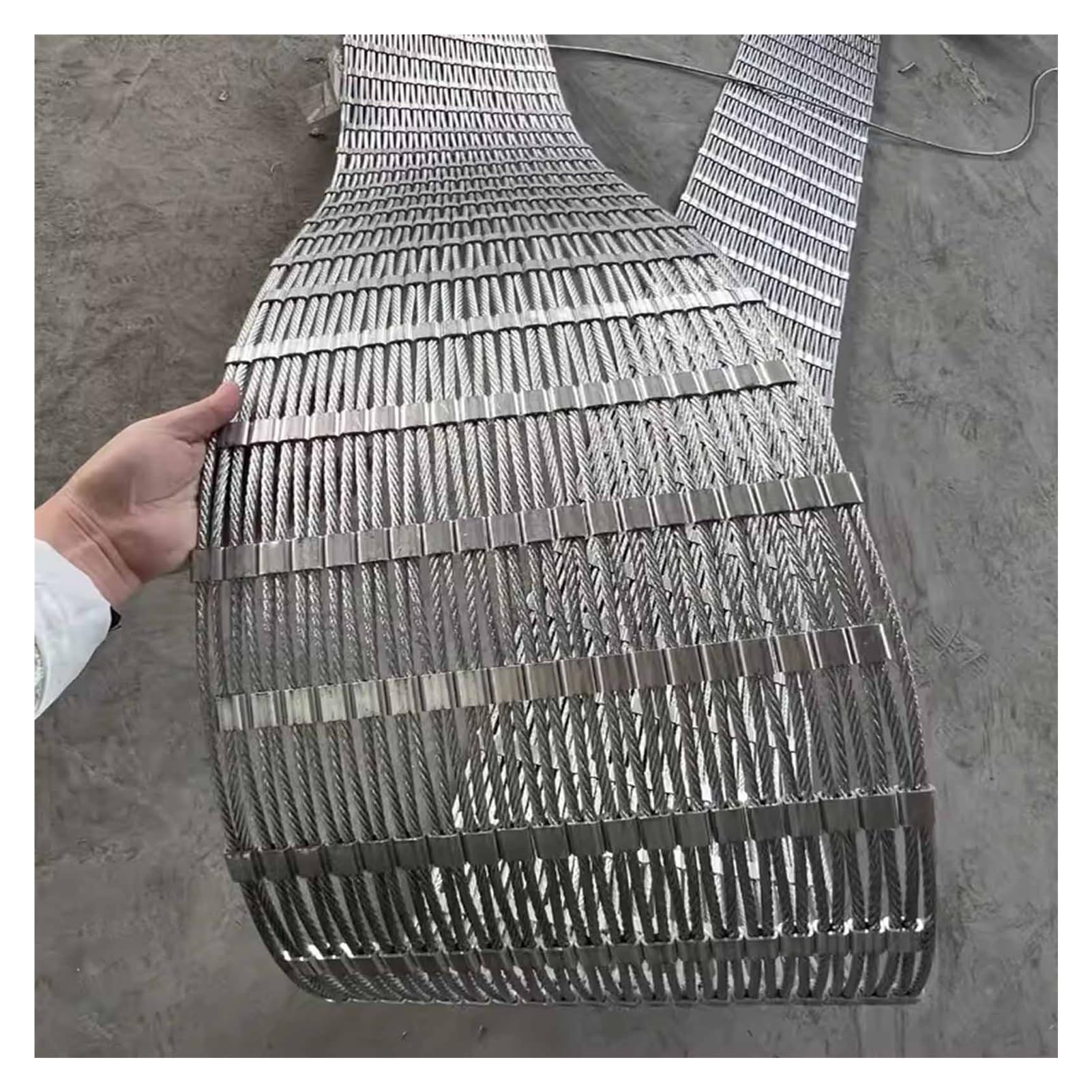 Filet de protection anti-chute en acier inoxydable pour sécurité balcon