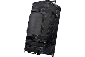 Spacious Ripstop Wheeled Duffel Bag for Effortless Travel