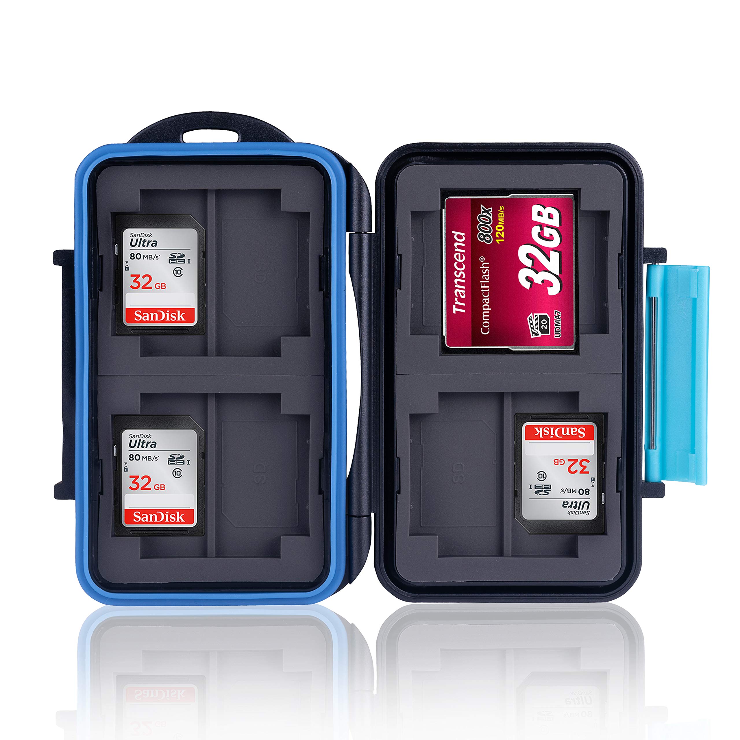 VYIBPDY 16 Scomparti Custodia Per Schede Di Memoria, Porta Schede SD,8 Schede SD E 8 Micro SD, Per SDXC, SDHC, SD, Resistente All'Acqua