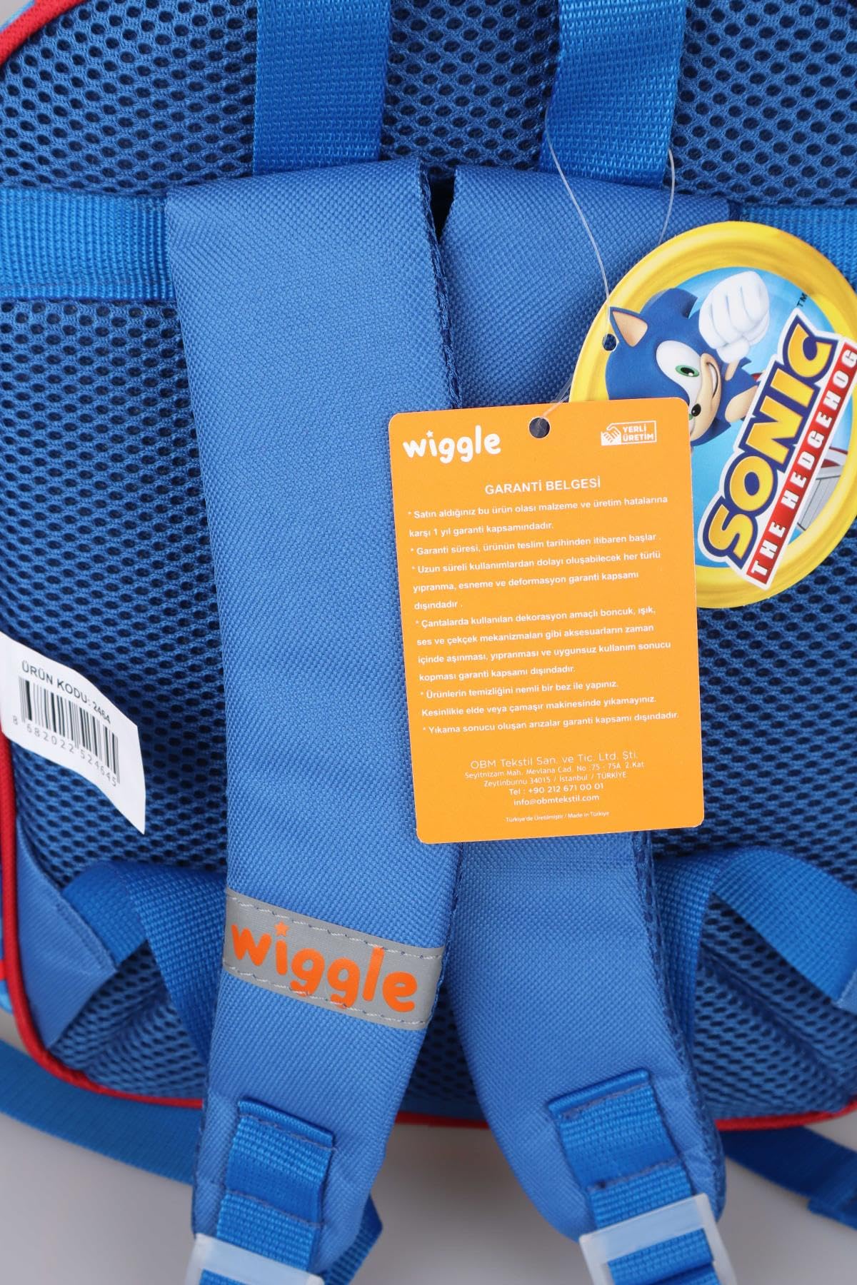 Sonic Yeni Sezon Lisanslı Tek Bölmeli Küçük Boy 32 cm Anaokul Çantası