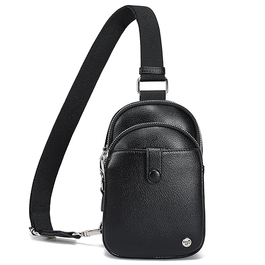 INICAT Small Crossbody Sling Bags for Women Vegan Leather Cell Phone Purse Fanny Packs for Women Men (White)