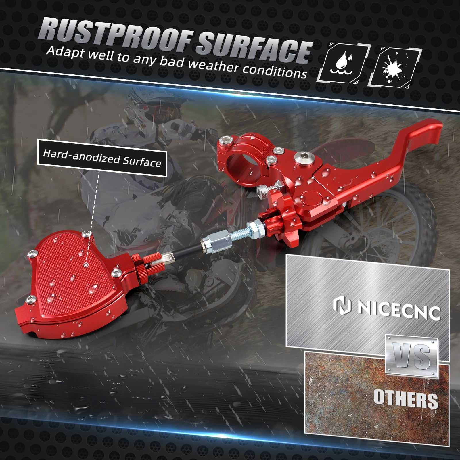 Zestaw linki sprzęgła motocykl Pasuje do Honda CBR600RR 1000RR Pasuje do Yamaha Pasuje do Ducati Krótka dźwignia sprzęgła kaskaderskiego System kabli z łatwym ciągnięciem(Lever Black)