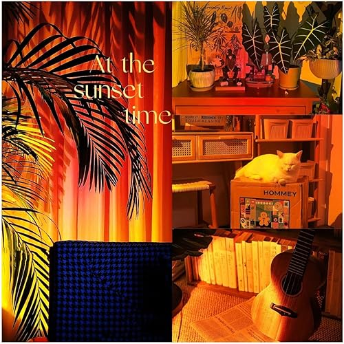 Miniatura 6 de Lámpara de puesta de sol, luces LED para dormitorio, decoración estética de habitación, luz nocturna, sala de estar, proyector de luz solar,