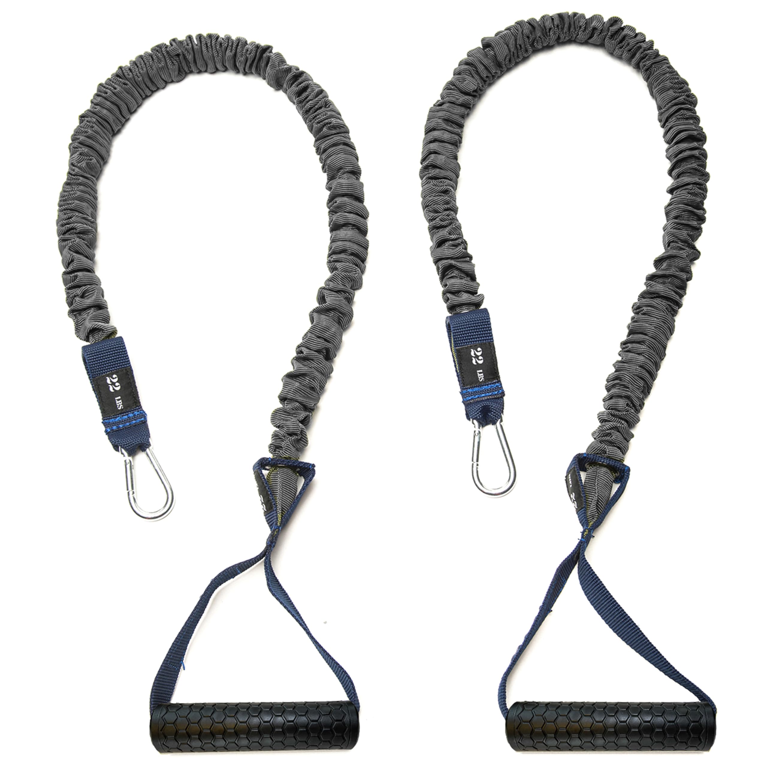 Resistance Cords - Cross Anchored Shoulder Exercise Bands - Ideal for Dynamic Warmups and Physical Rehab - One Pair of Cords - 4KOR Fitness