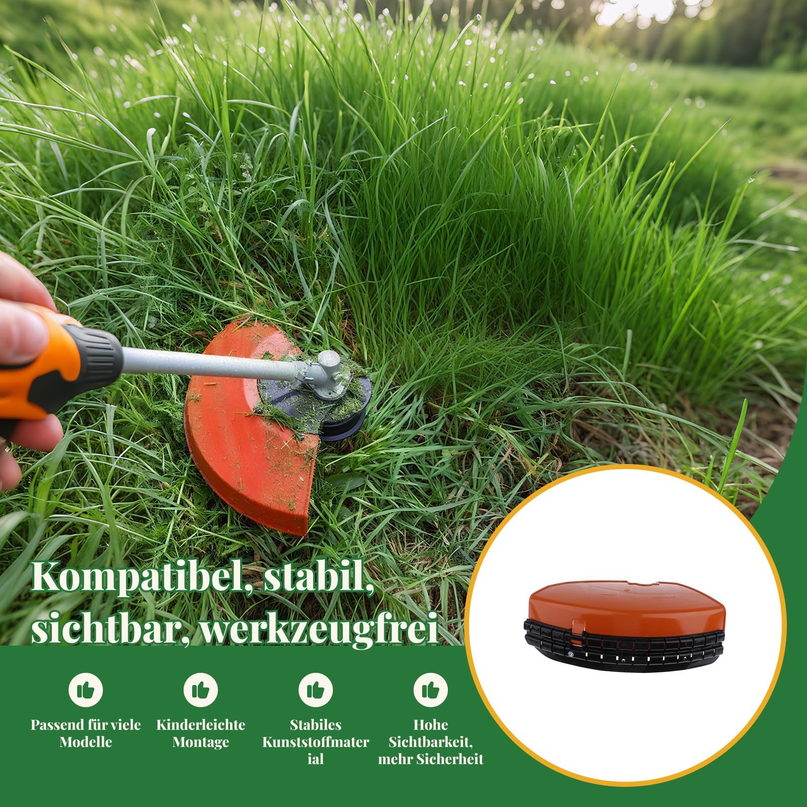 Schneidschutz Messerschutz für FS250, FS260, FS280, FS290, FS310, FS350, FS450, FS460, Freischneider Rasenmäher