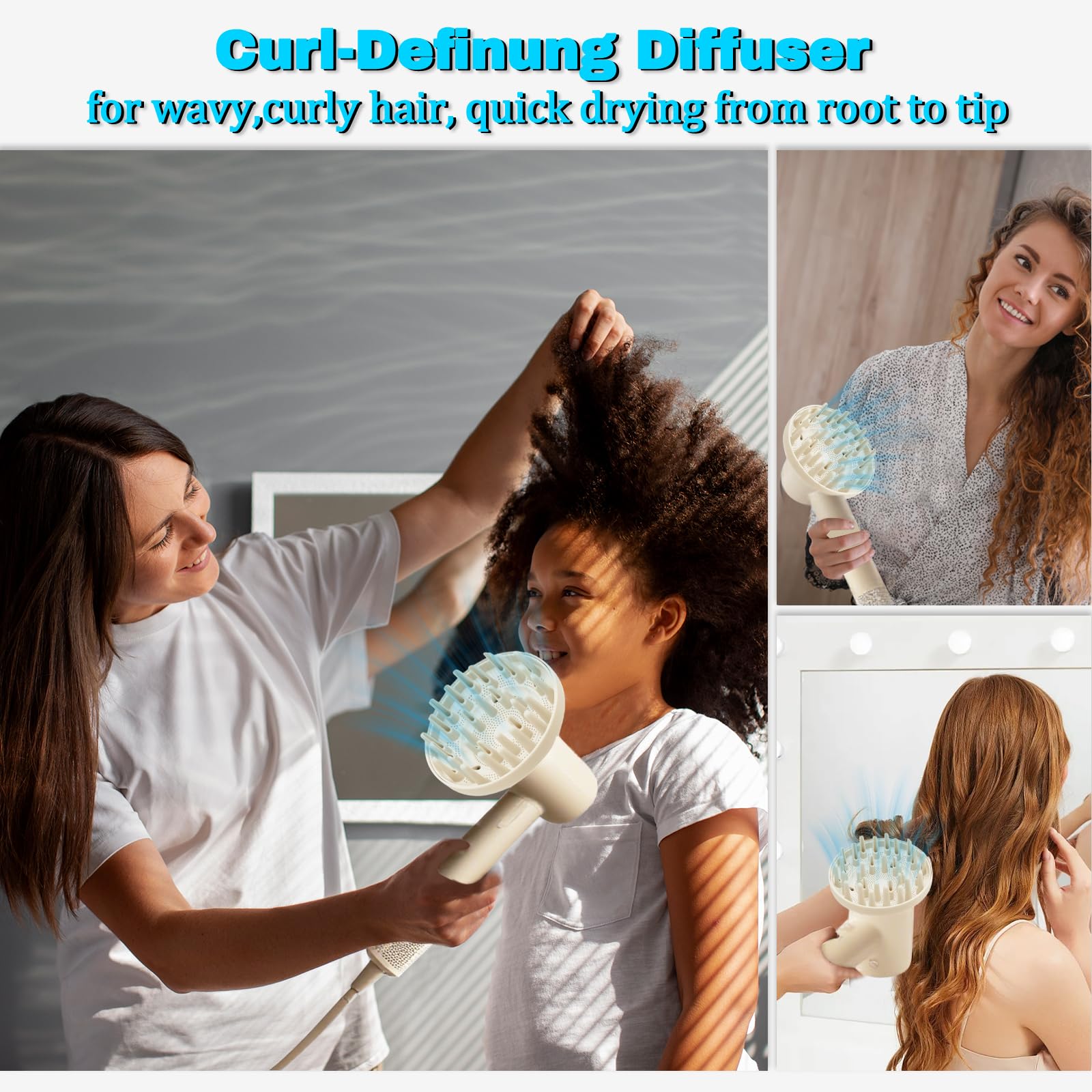 Diffuseur rotatif à 360° compatible avec Laifen SE Lite (pas l'outil de coiffage SE, accessoire de sèche-cheveux pour Laifen SE Lite, thé au lait