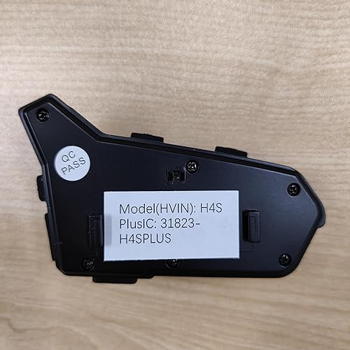 Miniatura 9 de Moman H4S - Auriculares para casco de motocicleta, de un solo uso, con faro LED y luz RGB. Asistente de voz apto para guantes, IPX6, impermeable,