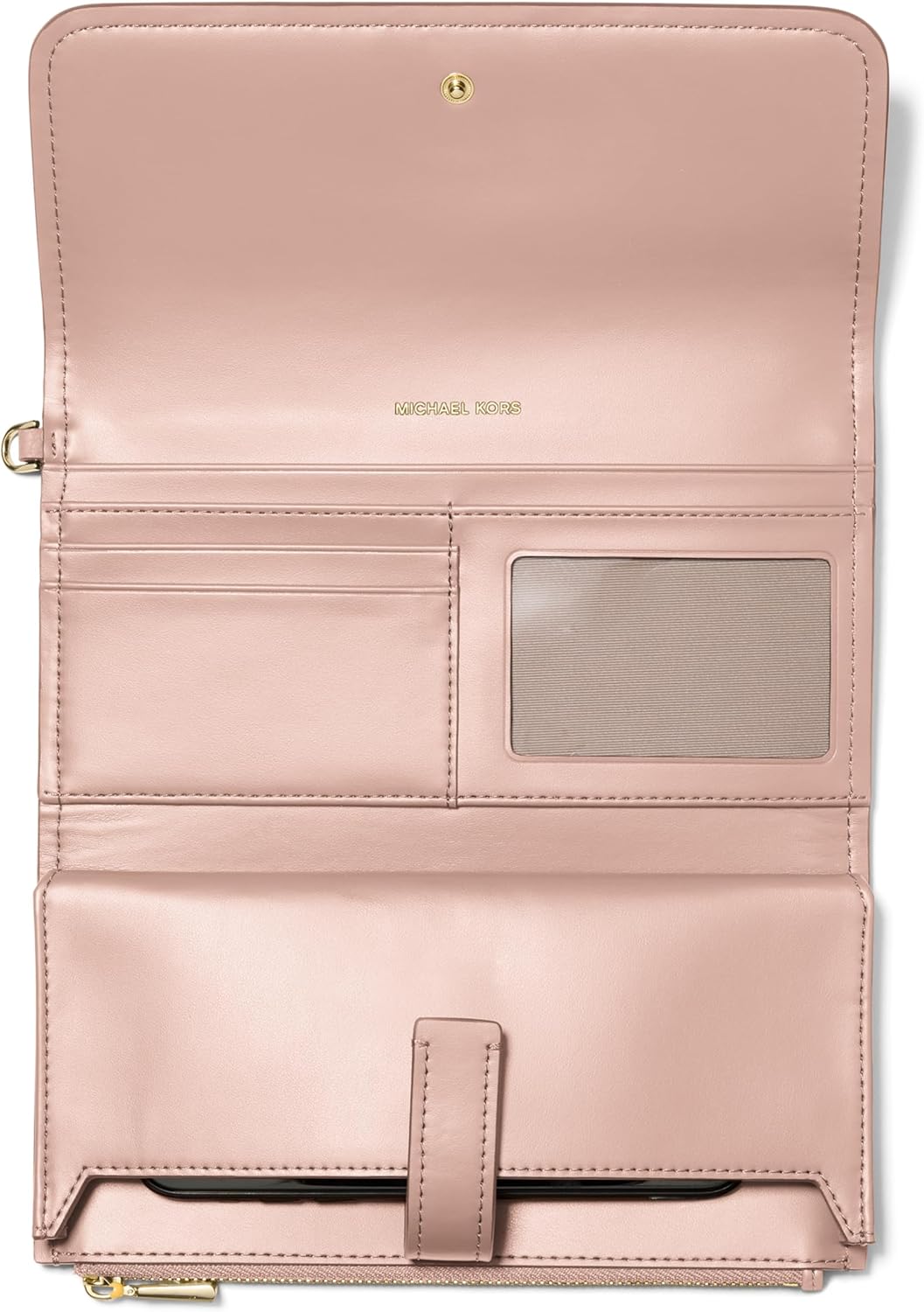 Michael Kors womens Jet Set Medium Flap Double Zip Wristlet