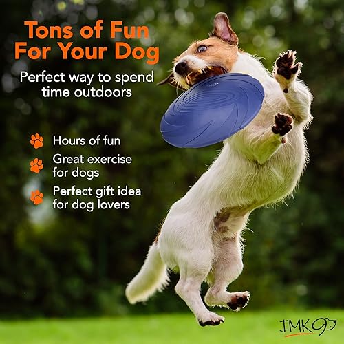 Miniatura 5 de Frisbee - Juguete para perros – Frisbee de goma suave para perros grandes – Frizbee para juego agresivo – Frisby resistente y duradero para mascotas