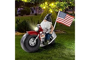 Harley Gnome, Embodying the Spirit of Freedom on Your Garden Canvas