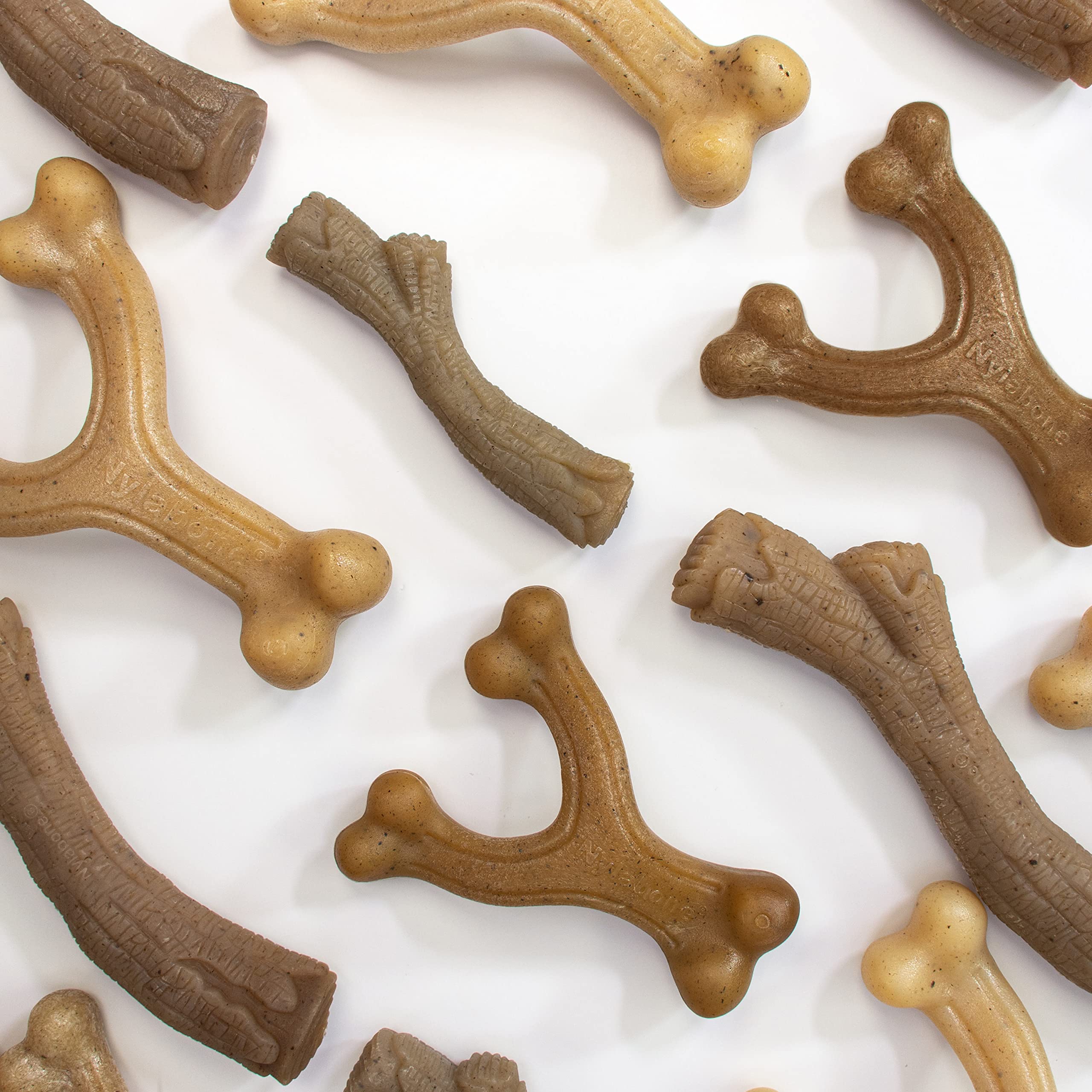 Nylabone Starkes Kauspielzeug-Bündel im Gourmet-Stil, Spielzeug für Hunde, Speck und Erdnussbutter-Geschmack, klein – bis zu 11,3 kg, 3 Stück