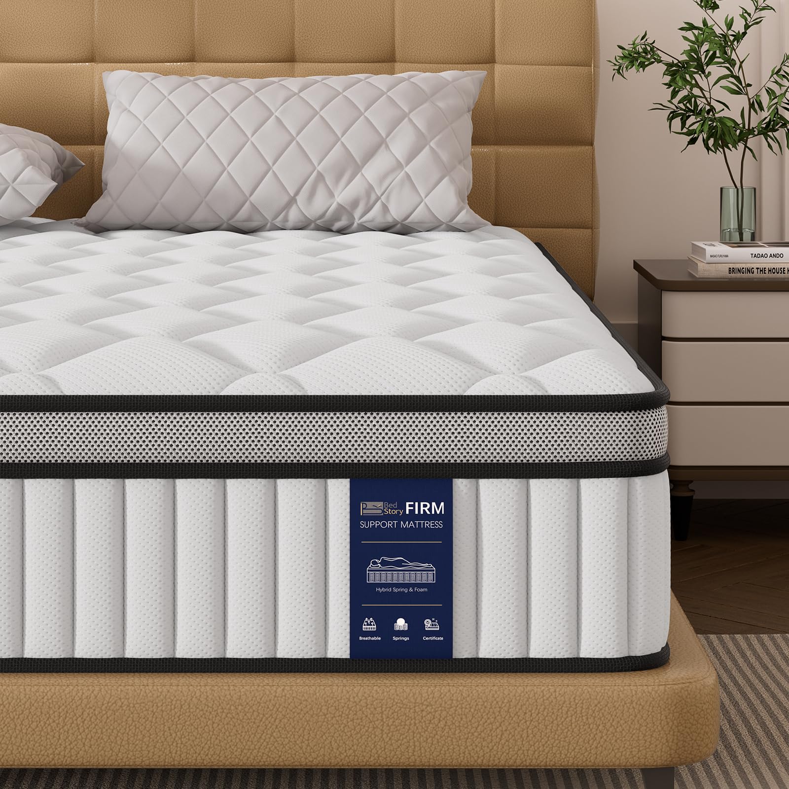 BedStory Matratze 140x200cm,Federkernmatratze H3 Höhe 20cm Taschenfederkernmatratze Mittelfeste Orthopädischem,Öko-Tex Zertifiziert, Matratze für Erwachsene