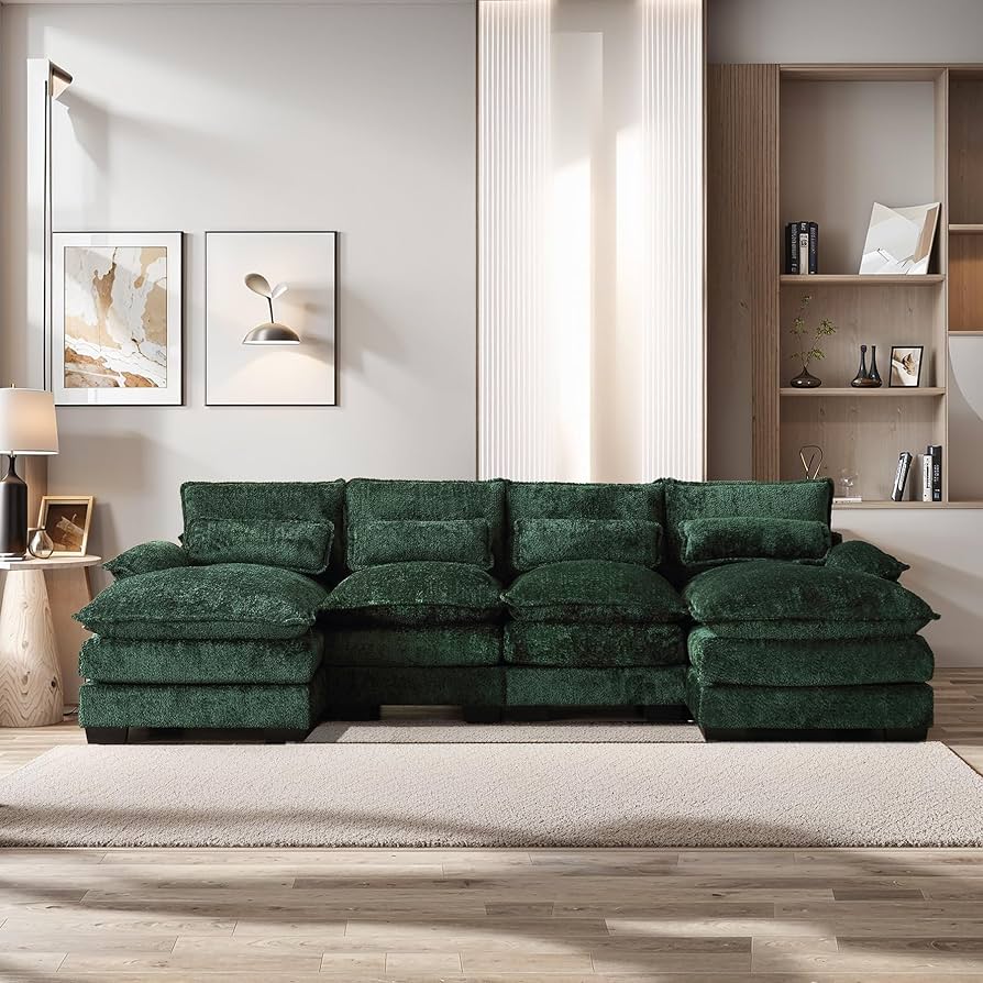 u♡ Amazon.com: ZEIINPA U Shape Sectional Sofa Cloud Couch, 110