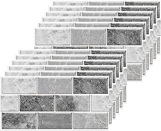 24 Sheets Grey Tile Stickers, Peel and Stick ...,
