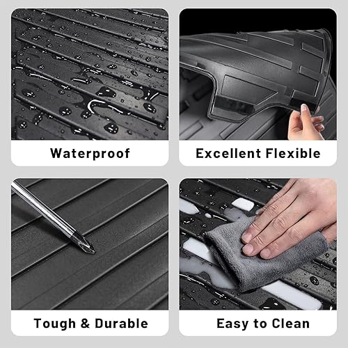 Miniatura 5 de Vanseno Tapete de carga compatible con Toyota Rav4 2019-2024, tapete de carga para respaldo, protector de TPE para todo tipo de clima, accesorios