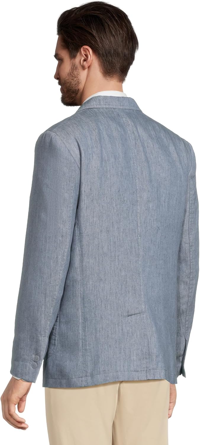 Johnston & Murphy Men's Washed Linen Blazer