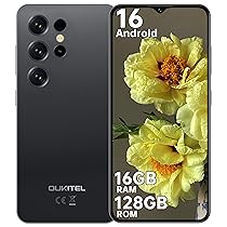 OUKITEL C2 Smartphone Android 16-16(4+12) GB RAM + 128GB ROM, TF 1TB – 6,52″ HD Telefono Cellulare 5000mAh 13MP+5MP Camera Telefono Dual SIM 4G Cellulari e Smartphone, Face ID, 3.5mm Jack Nero