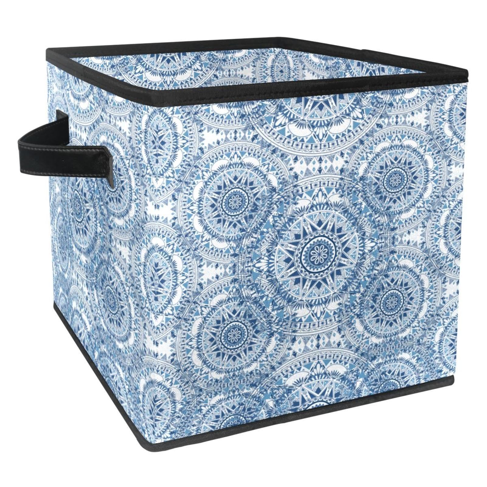 Cube de rangement bohème bleu pour sublimer l'organisation de votre chambre et placard
