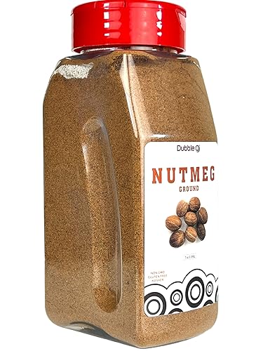 Miniatura 6 de Nuez moscada molida - 7 onzas - Sin OMG, Kosher, Halal y sin gluten - Polvo de nuez moscada de alta calidad - Marca Dubble O