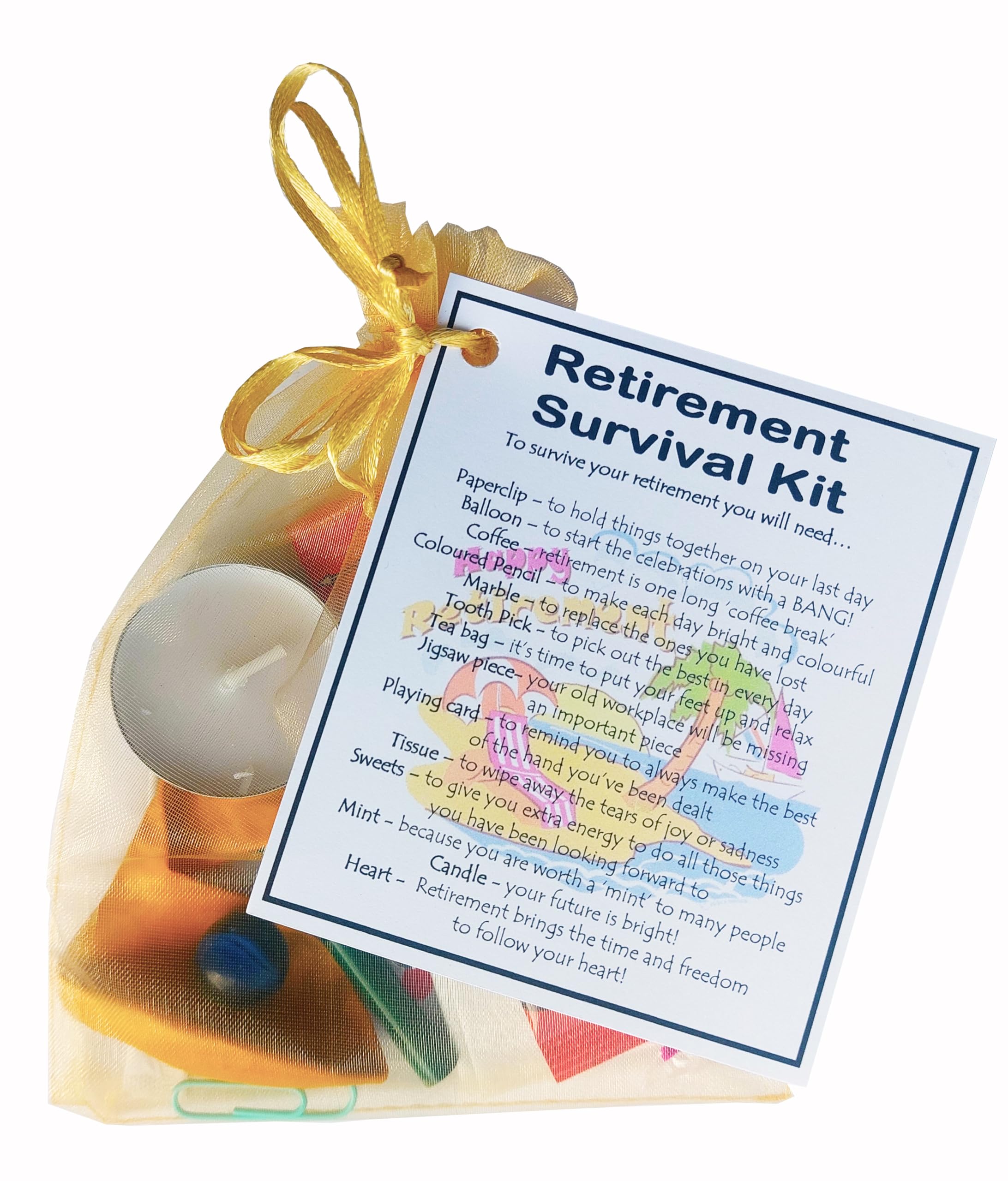 Smile Gifts Uk Multicolor Retirement Survival Kit Gift (Small Novelty Gift)