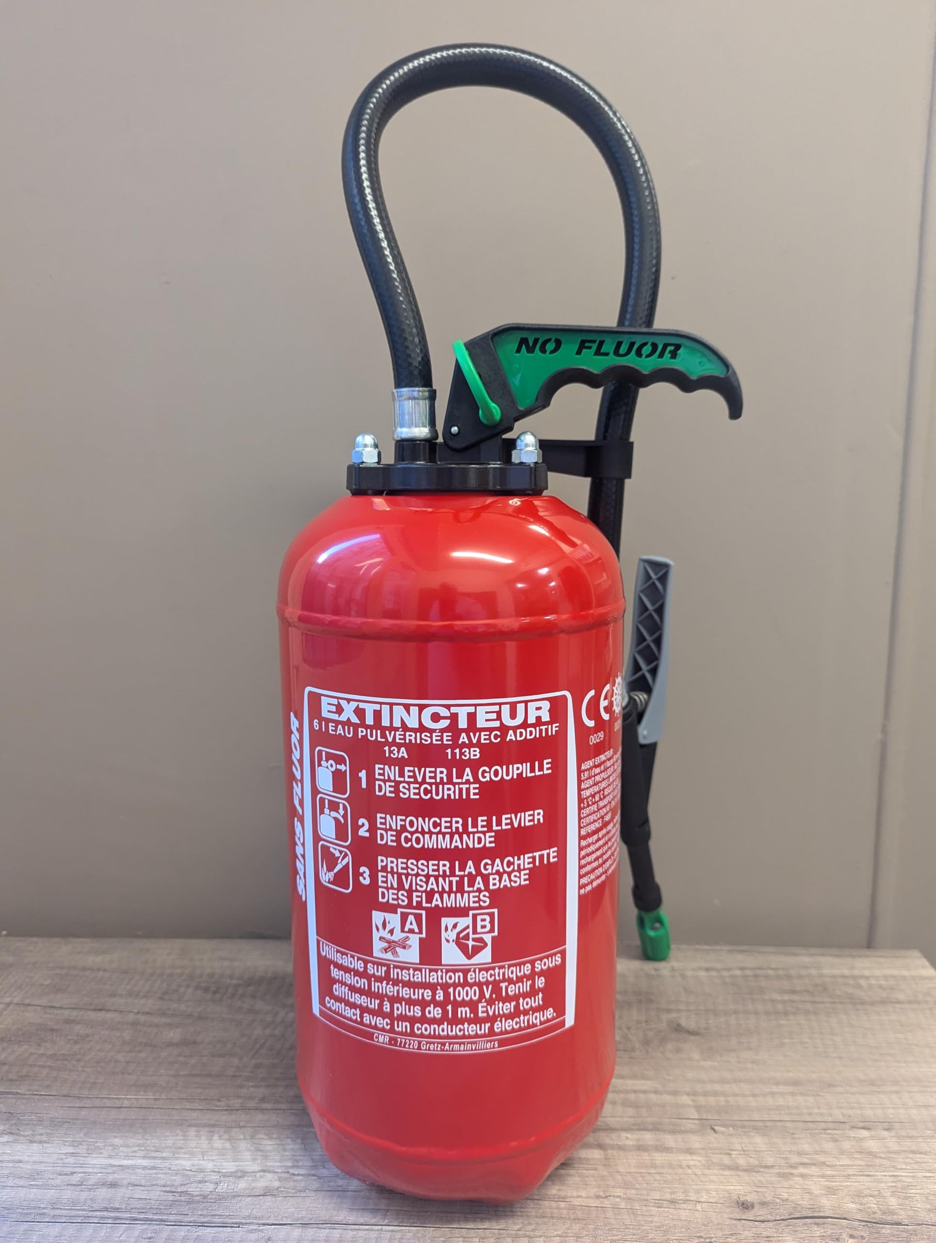 EXTINCTEUR Rot NF Pression Auxilliaire 6 litres Eau+ additifs AB sans Fluor
