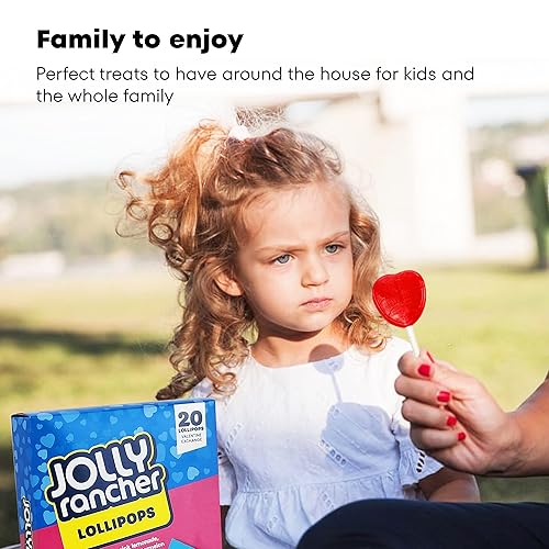 Miniatura 2 de JollyRancher - Paletas de corazón  20 paletas en forma de corazón  Paquete de San Valentín  Deliciosos dulces para el día de San Valentín en bolsas