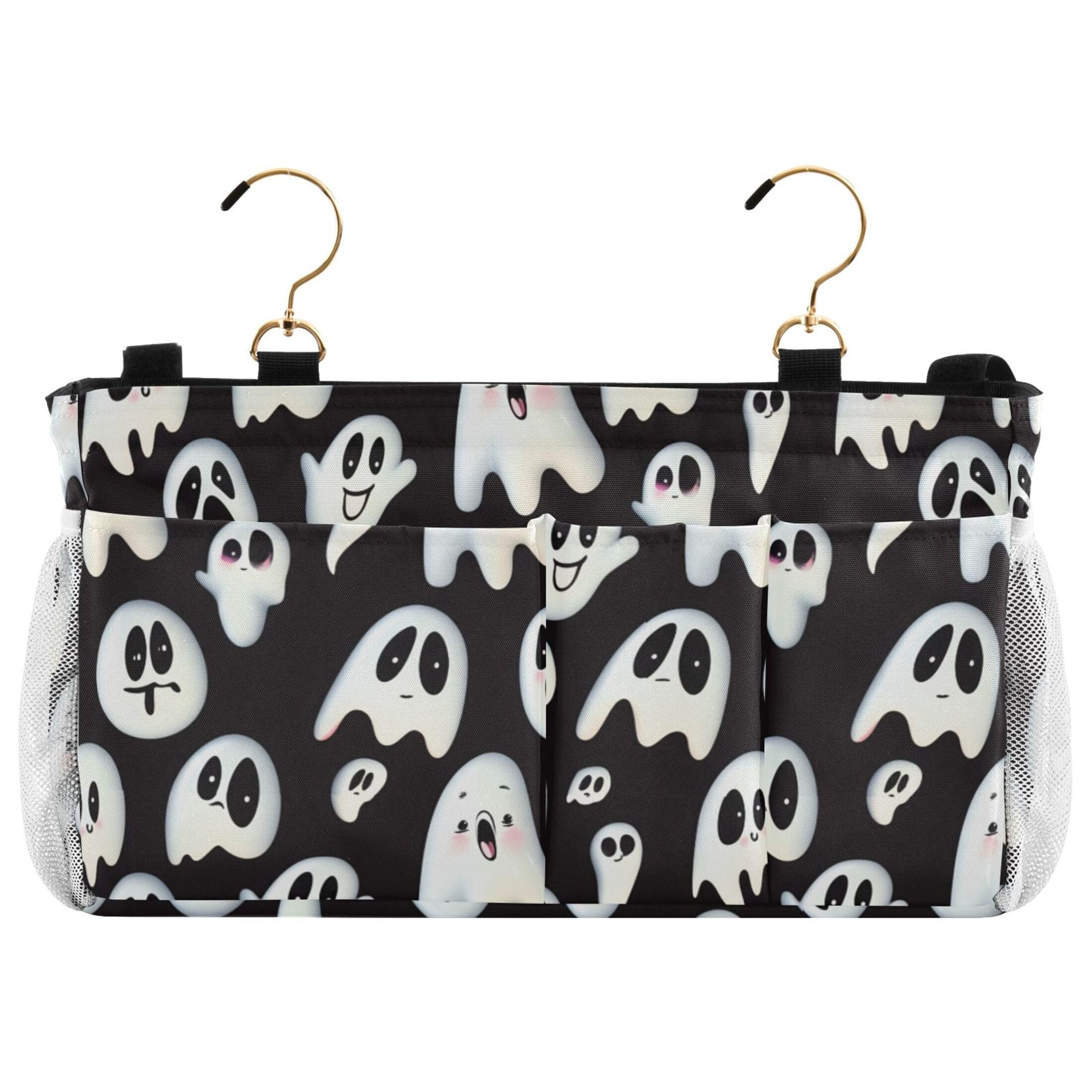 Burbuja Boo Bedside Caddy Hanging Storage Organizer with 2 Straps and Hooks for Home College Dorm Bunk Bed Hospital Bed Crib